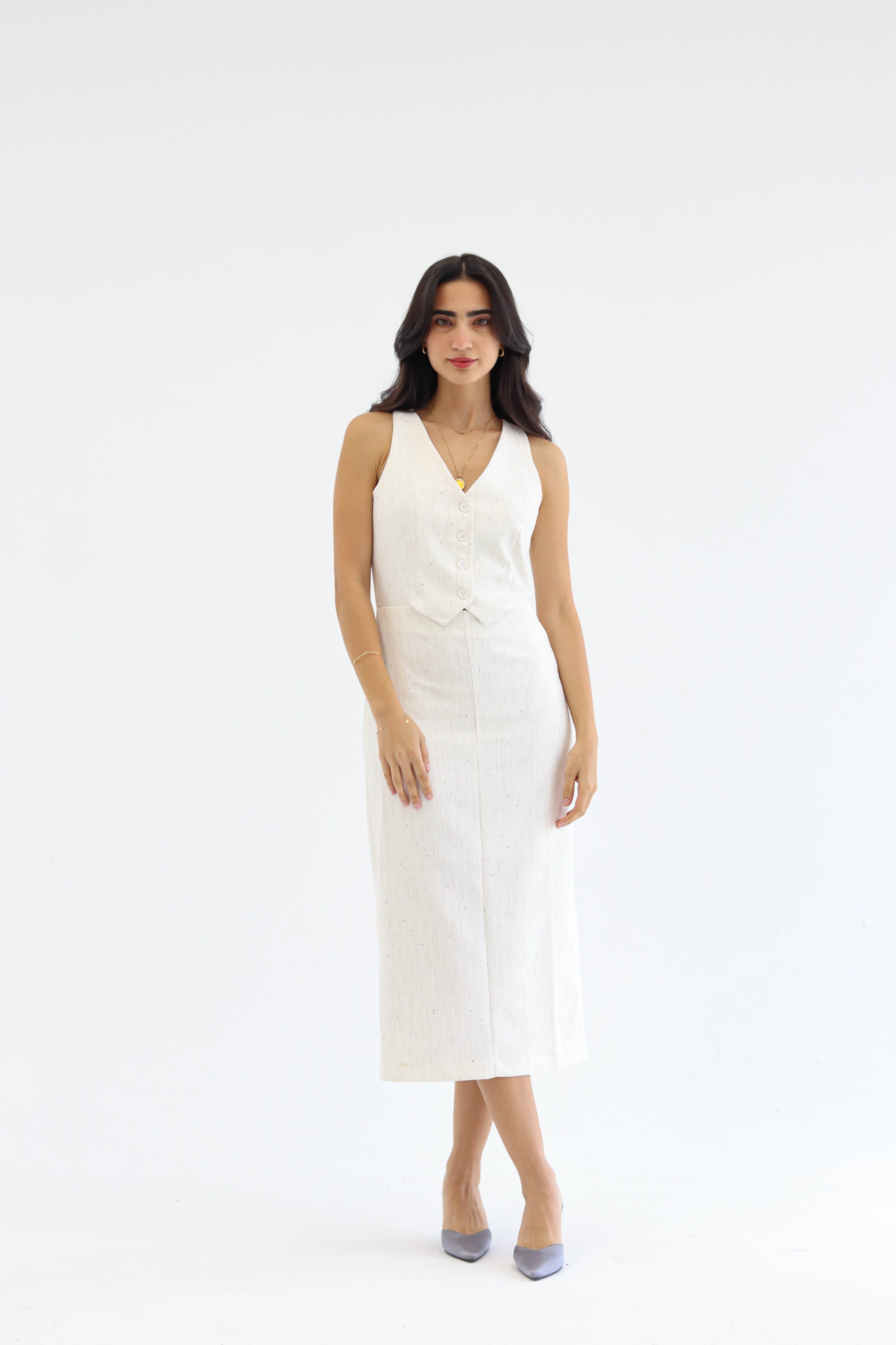 ZAT Button-Front Midi