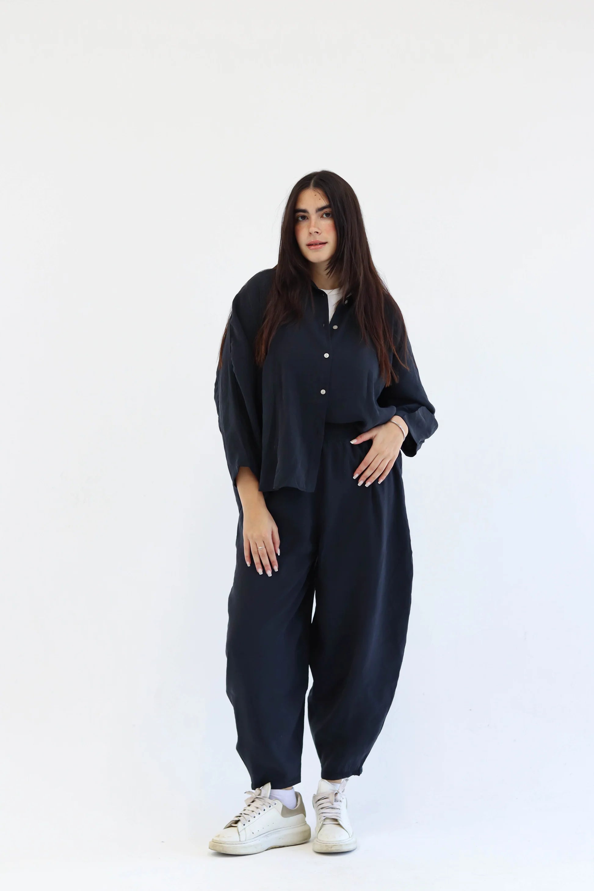 Flow Set in Beige Black