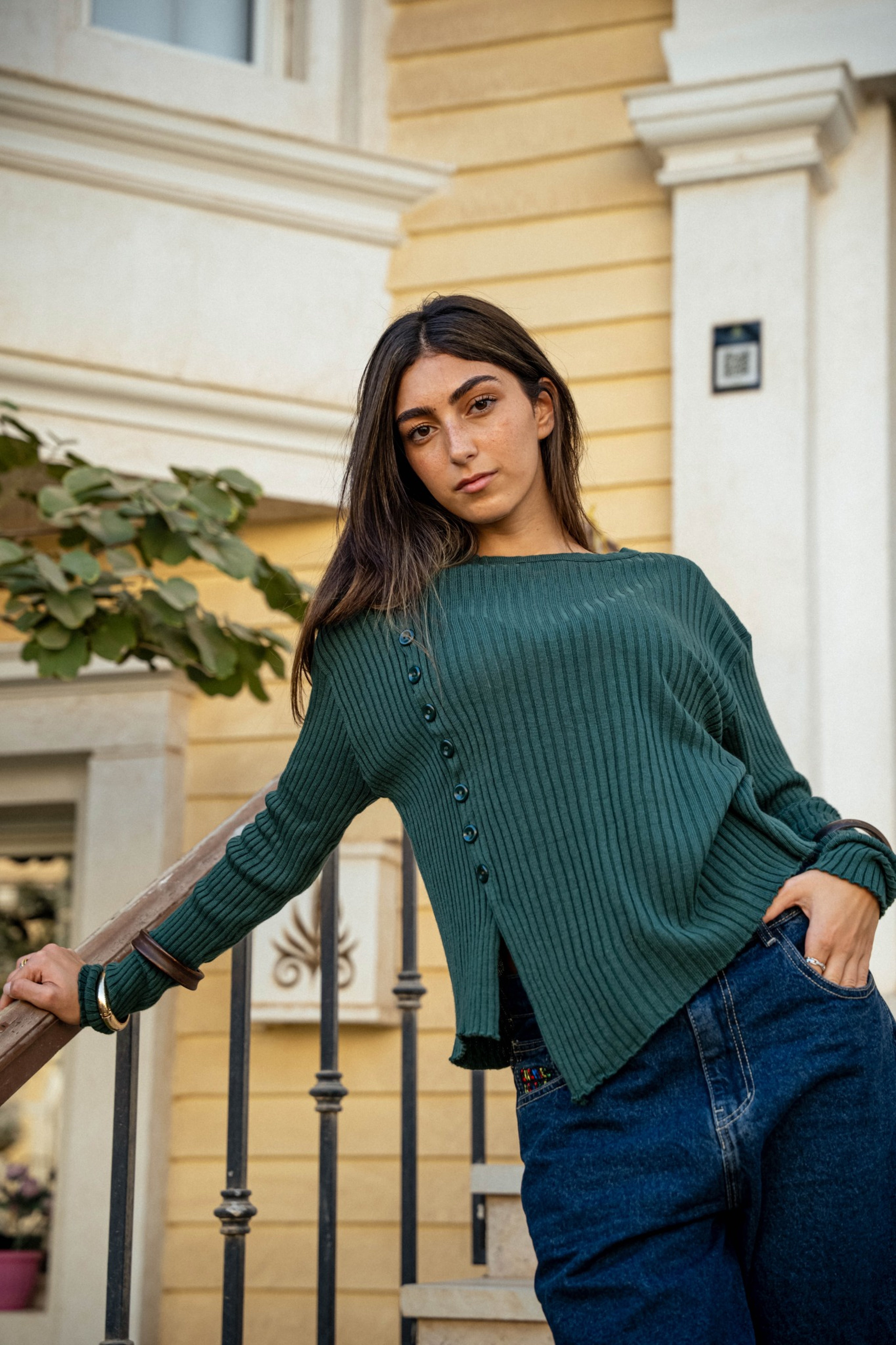 Linea Top in Forest Green