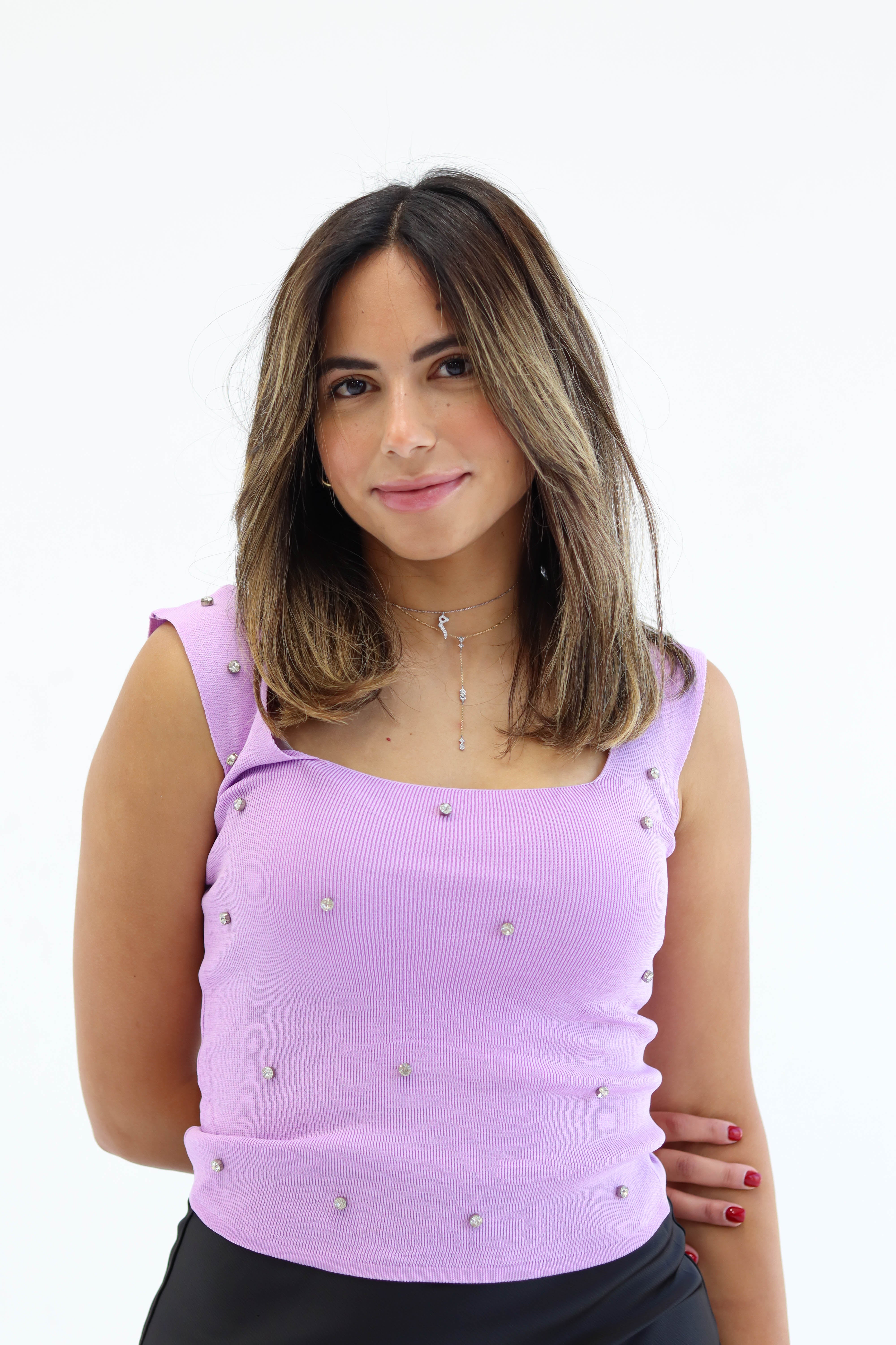Studded Square Tank