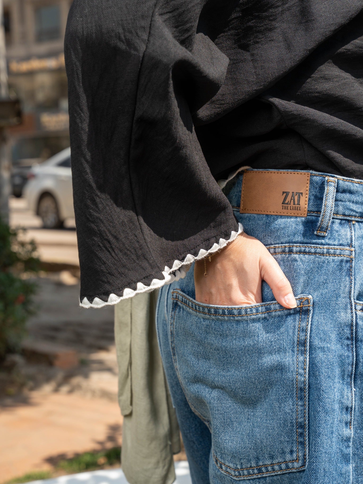 Balloon Denim Pants in Light Blue – Zat The Label