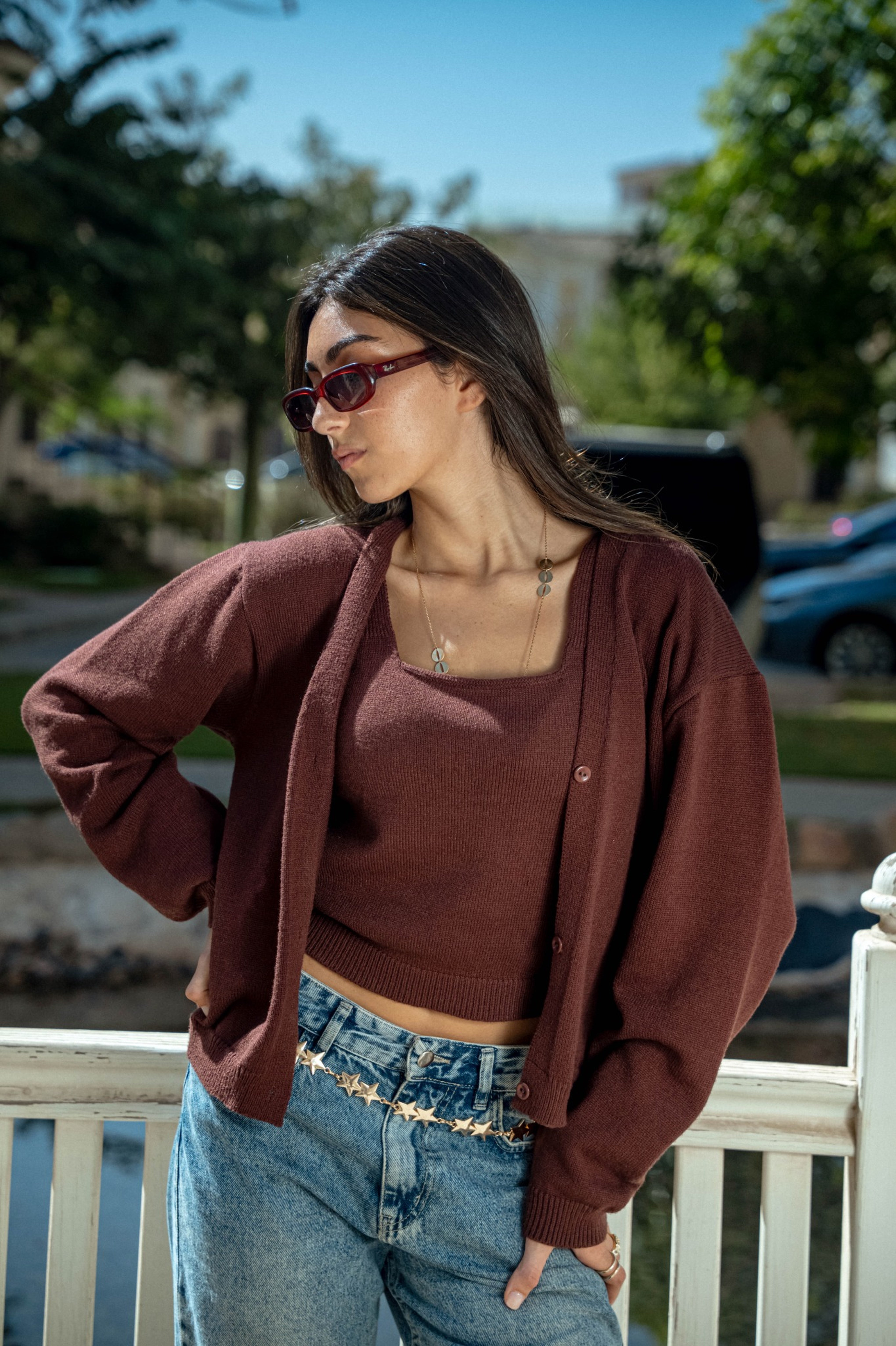 The Hazel Cardigan in Brown